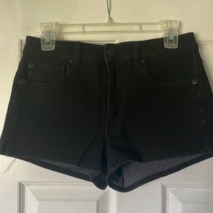 American Eagle Black High Rise Shorts